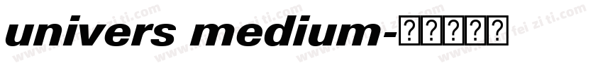 univers medium字体转换